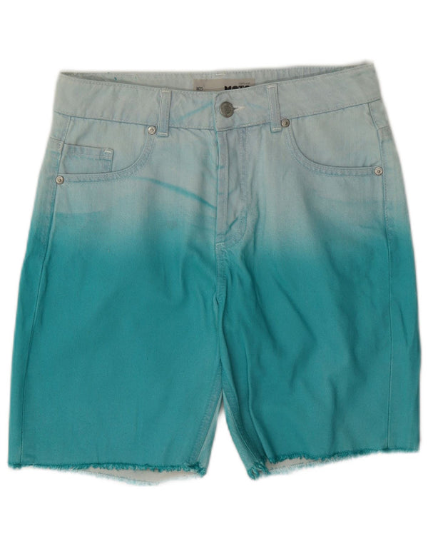 Damskie spodenki jeansowe Topshop W25 XS, niebieska bawełna Tie Dye