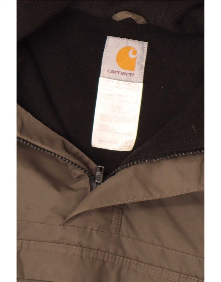 Carhartt Herre Hooded Anorak Jacket UK 38 Medium Grey Nylon