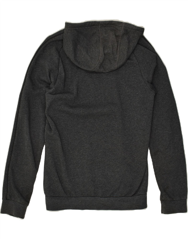 ADIDAS Womens Hoodie Jumper UK 10 Small Grey Cotton | Vintage Adidas | Thrift | Second-Hand Adidas | Used Clothing | Messina Hembry 