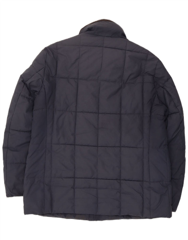 Barbour Mens Padded Jacket UK 42 XL Navy Blue Polyester