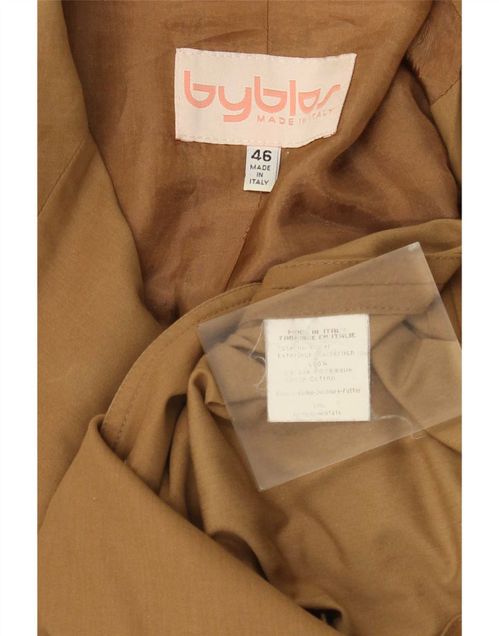 Giacca blazer doppiopetto militare da donna Byblos IT 46 Large Beige