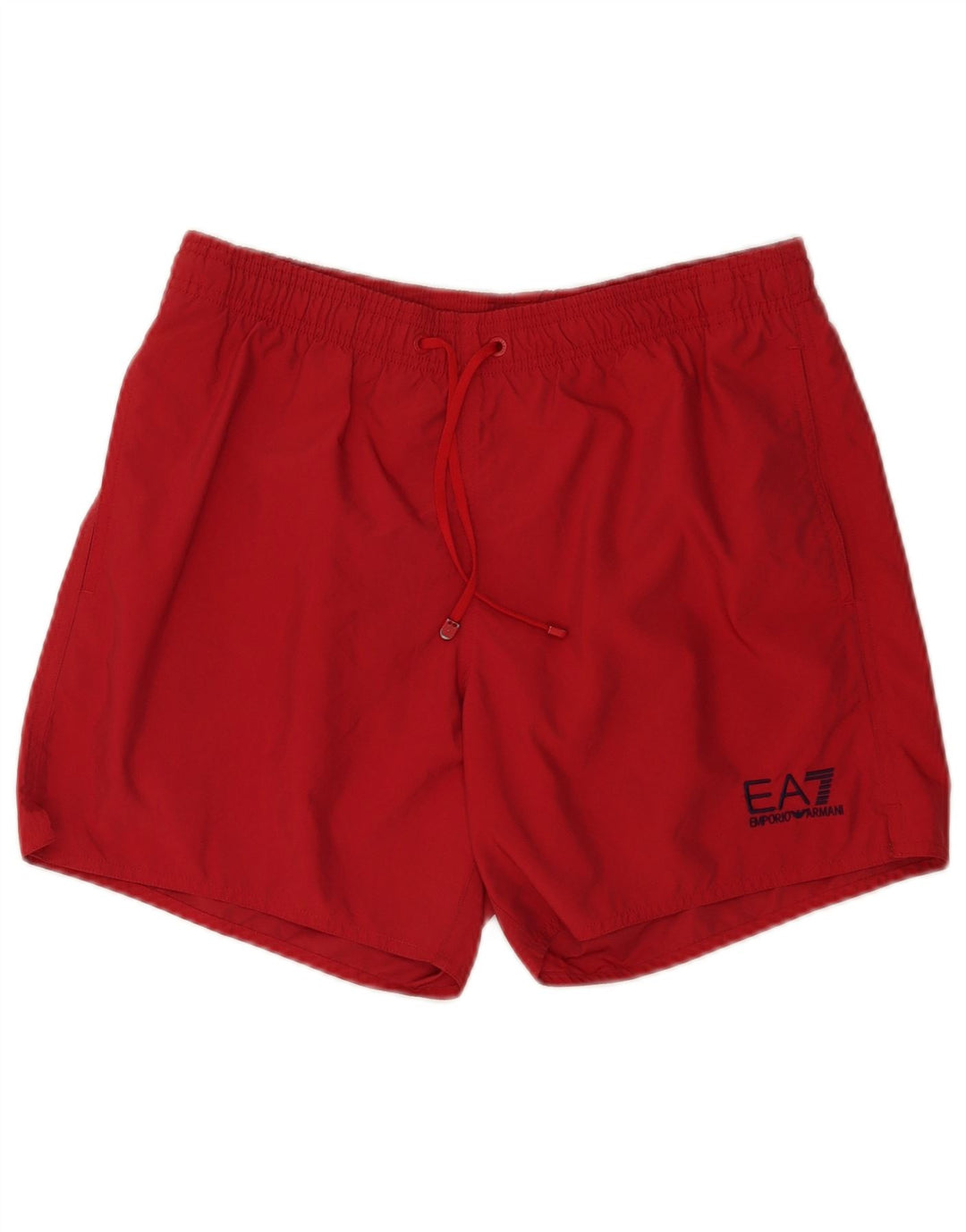 Emporio Armani Mens Swimming Shorts IT 48 Medium  Red Polyester