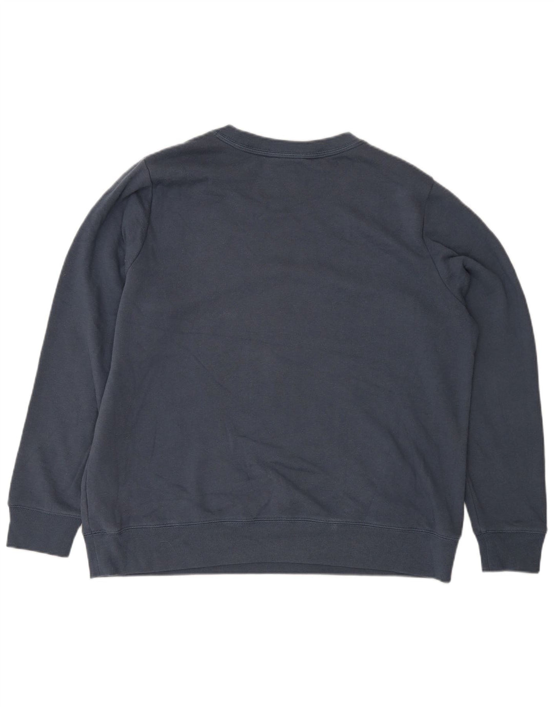 Marks & Spencer Womens Graphic Sweatshirt Jumper UK 16 Large Navy Blue
