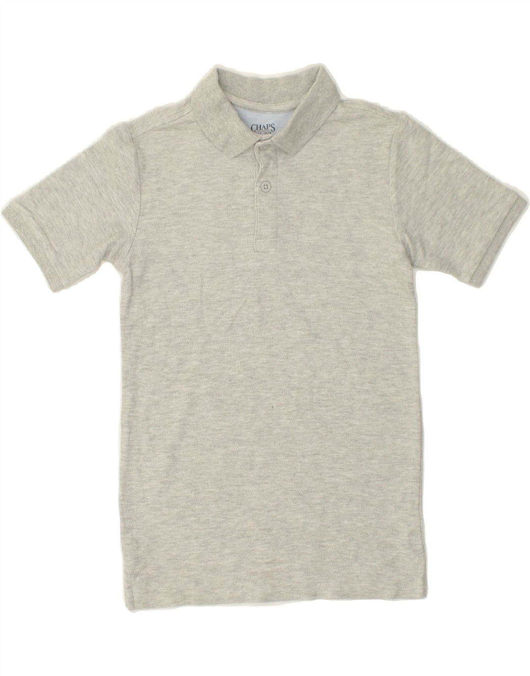 CHAPS Boys Polo Shirt 10-11 Years Medium Grey Cotton Vintage Chaps and Second-Hand Chaps from Messina Hembry 
