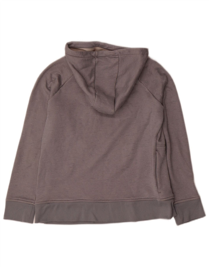 Under Armour Womens Graphic Hoodie Jumper UK 14 Medium Grey Polyester