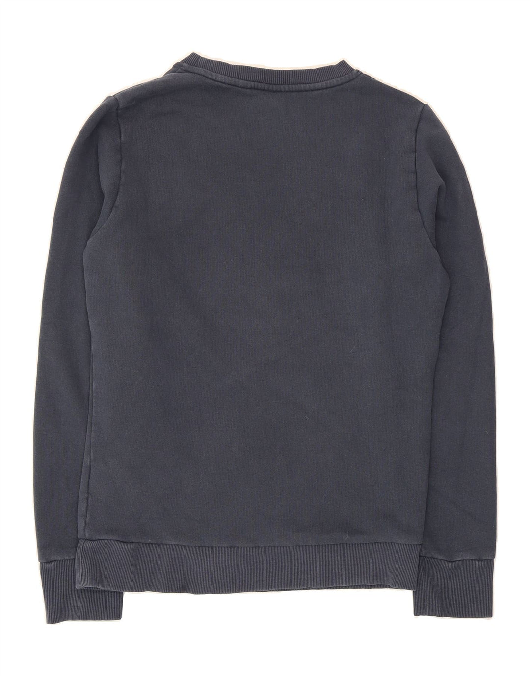 SUPERDRY Mens Graphic Sweatshirt Jumper Medium Navy Blue Cotton Vintage Superdry and Second-Hand Superdry from Messina Hembry 