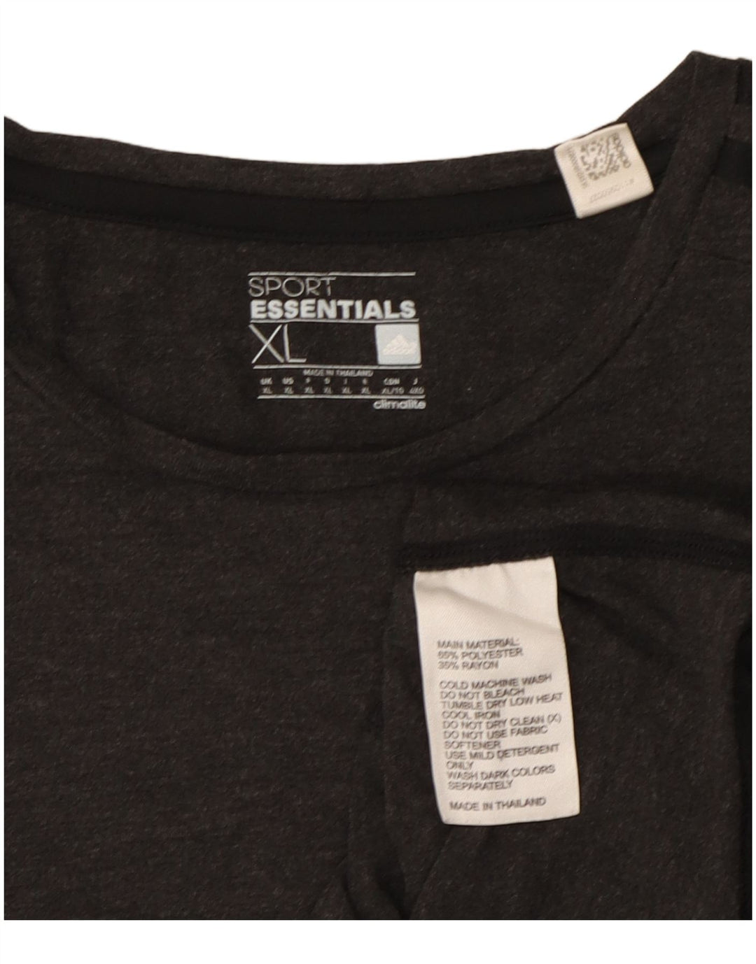 ADIDAS Mens Climalite T-Shirt Top XL Grey Polyester
