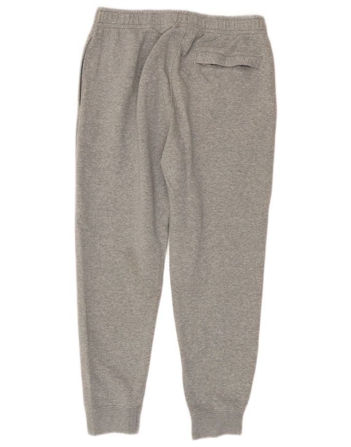 NIKE Mens Tracksuit Trousers Joggers Medium Grey Flecked Cotton