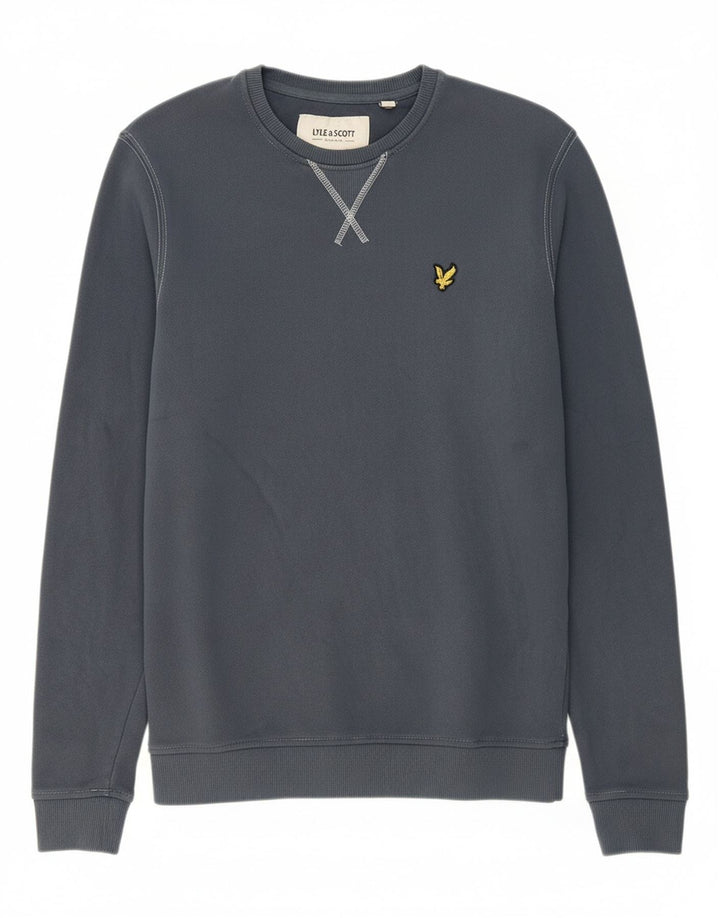 LYLE & SCOTT Mens Sweatshirt Jumper XS Navy Blue Cotton