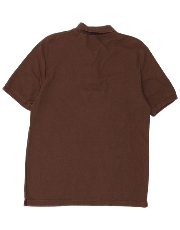 FILA Mens Polo Shirt Large Brown Cotton