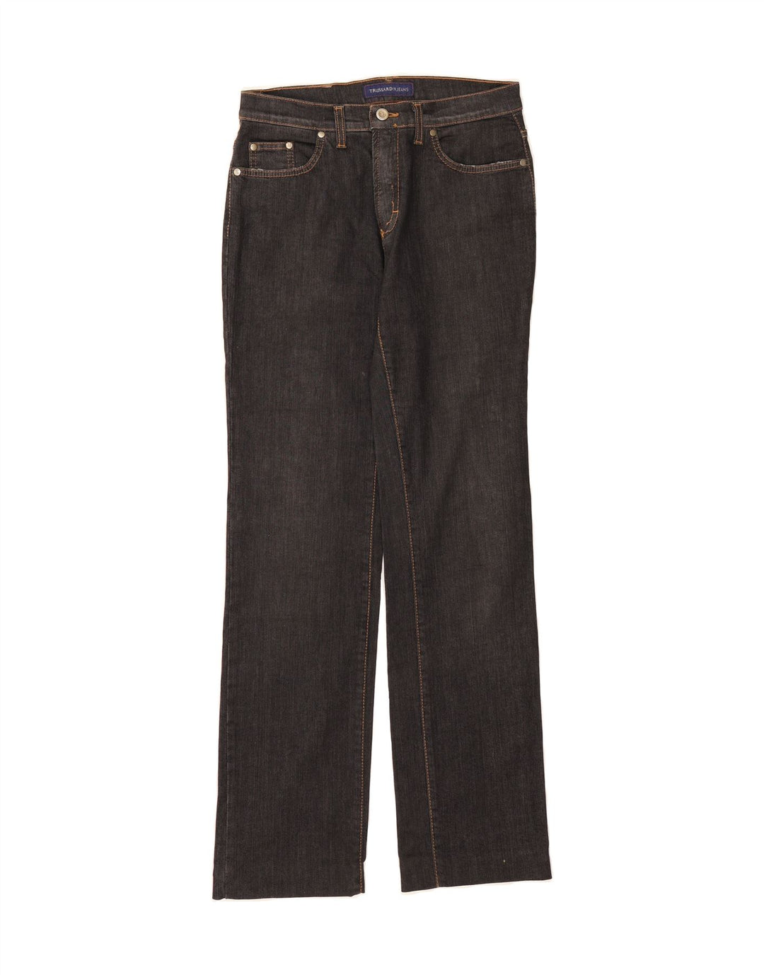 TRUSSARDI Womens Straight Jeans W29 L32  Grey Cotton Vintage Trussardi and Second-Hand Trussardi from Messina Hembry 