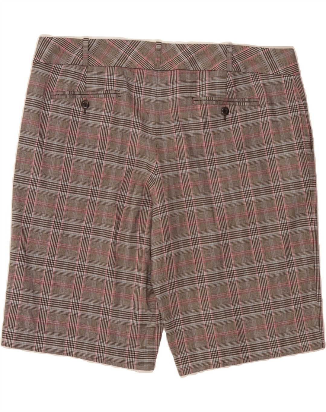 MOSSIMO Womens Stretch Chino Shorts US 16 2XL W40  Grey Houndstooth Vintage Mossimo and Second-Hand Mossimo from Messina Hembry 