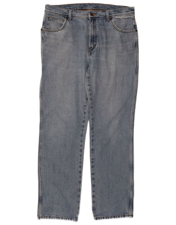 Wrangler Mens Regular Fit Straight Farmer W36 L32 kék pamut