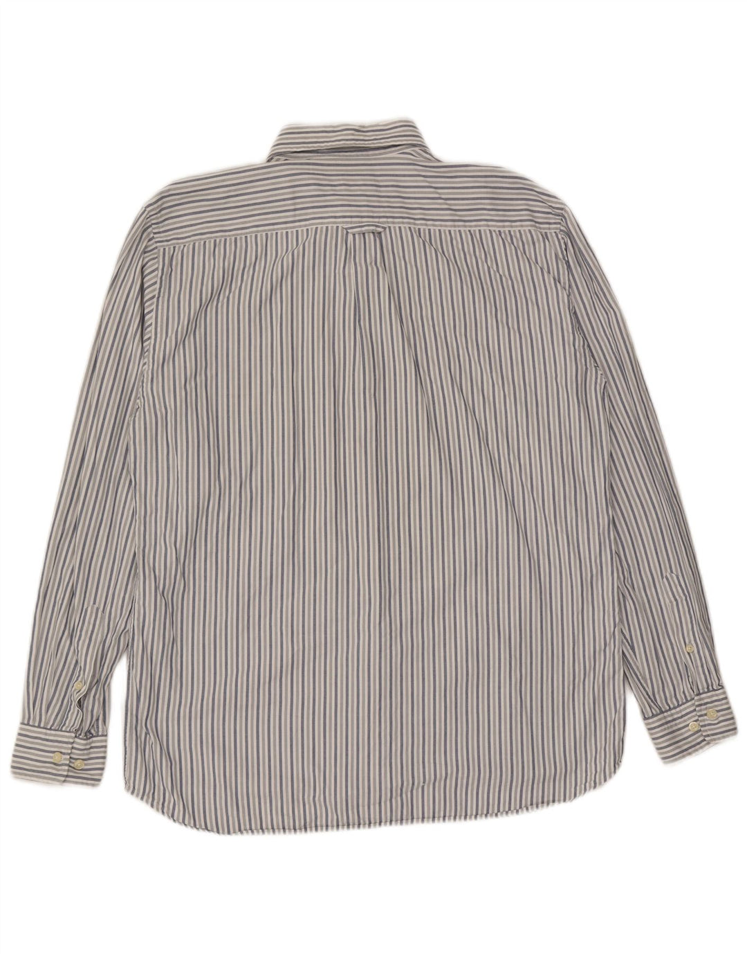 Gant Mens Shirt Medium Blue Striped Cotton