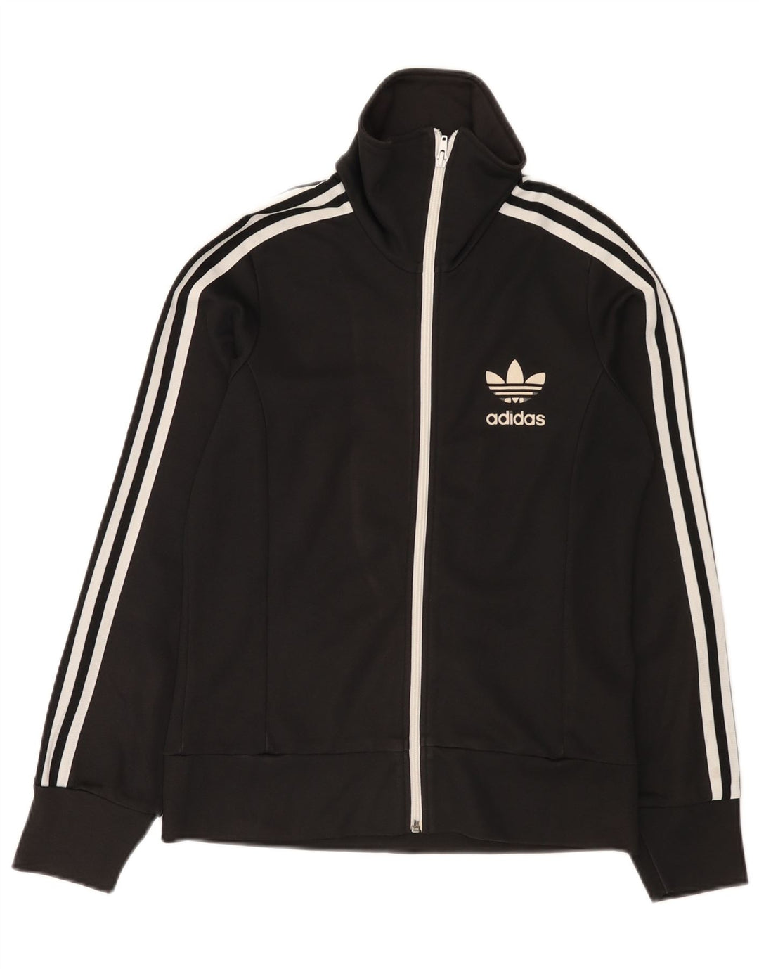 Jachetă de top pentru trening Adidas pentru femei IT 42 bumbac mediu negru