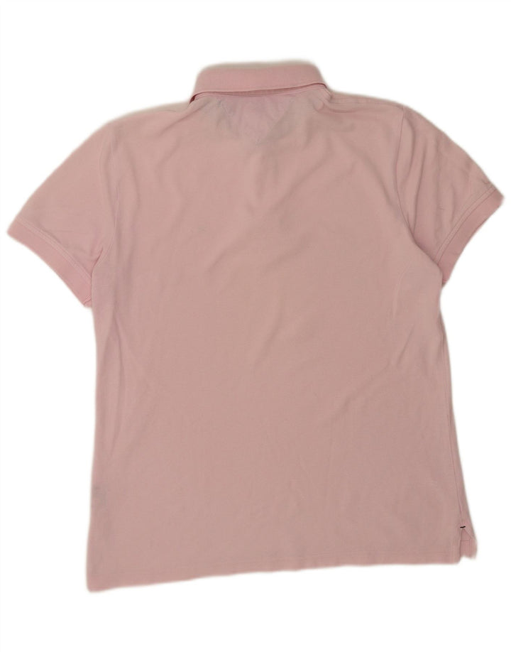 Tommy Hilfiger Mens Custom Fit Polo Shirt Medium Pink