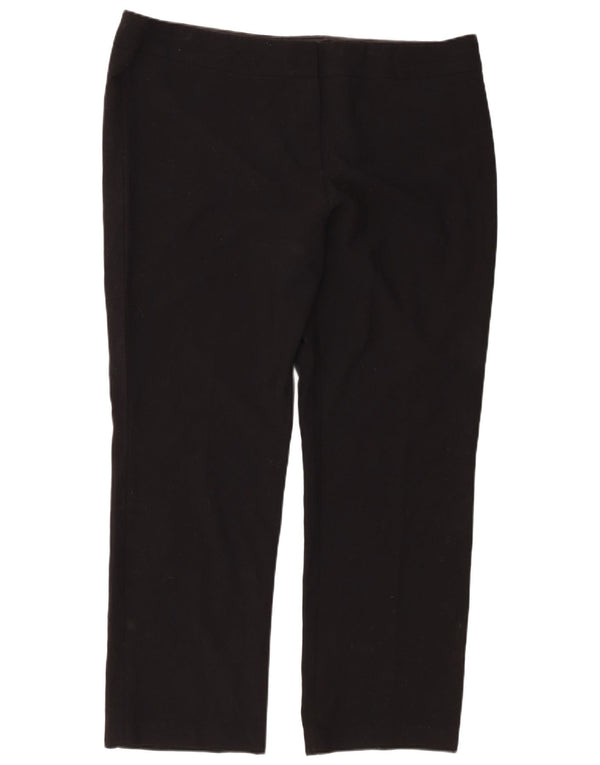Marks & Spencer Pantalon droit décontracté pour femme UK 20 2XL W42 L29 Noir