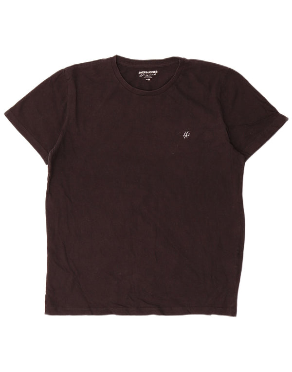 Jack & Jones Herren T-Shirt Top Medium Schwarz Baumwolle