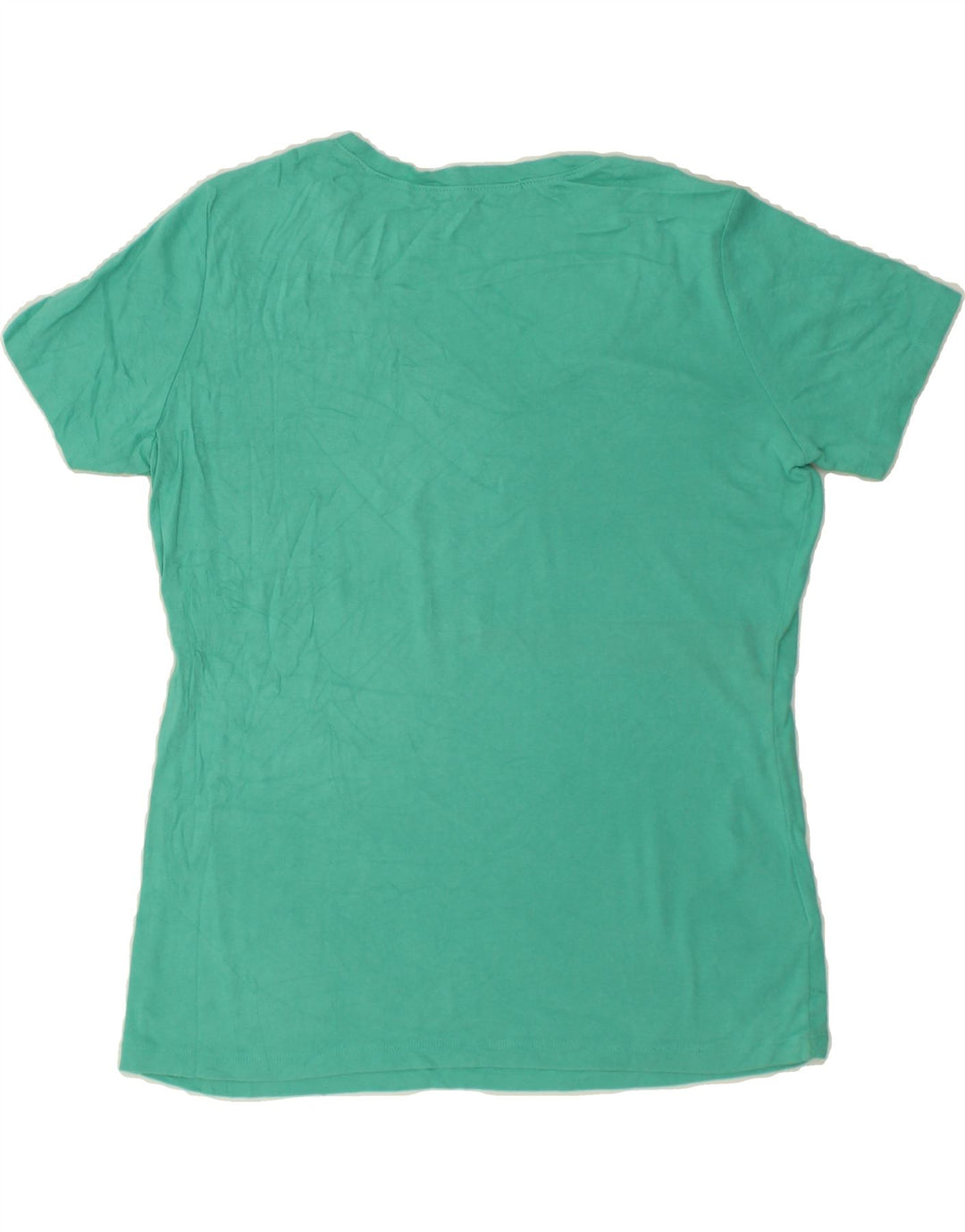EDDIE BAUER Womens T-Shirt Top UK 18 XL Green Cotton | Vintage Eddie Bauer | Thrift | Second-Hand Eddie Bauer | Used Clothing | Messina Hembry 