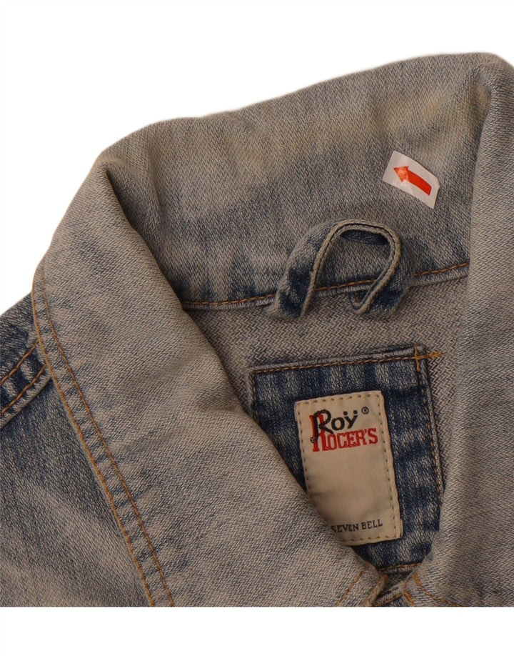 ROY ROGERS Mens Denim Jacket UK 38 Medium Blue Cotton