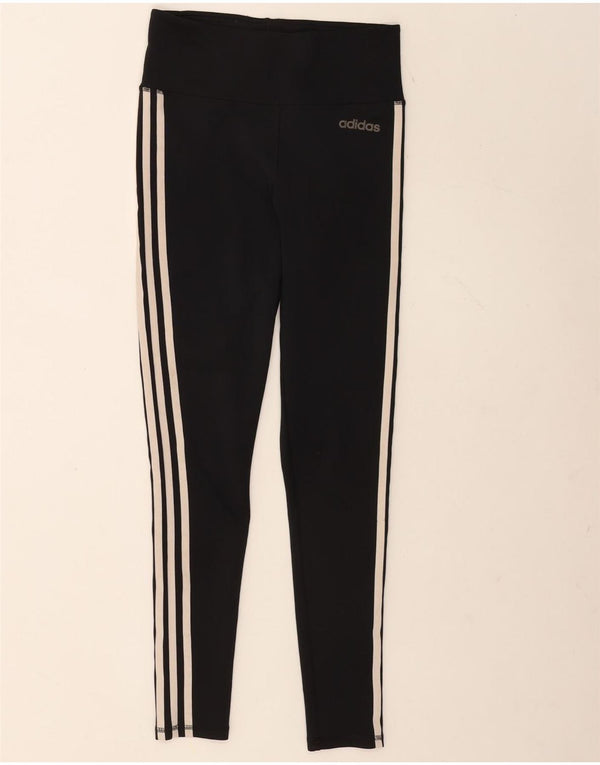 Leggings Adidas Climalite da donna UK 8/10 Piccolo poliestere nero