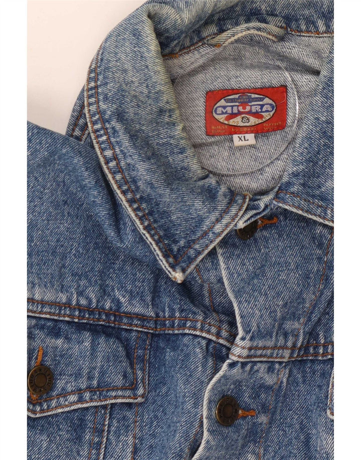 Giacca di jeans vintage da uomo UK 42 XL Blu