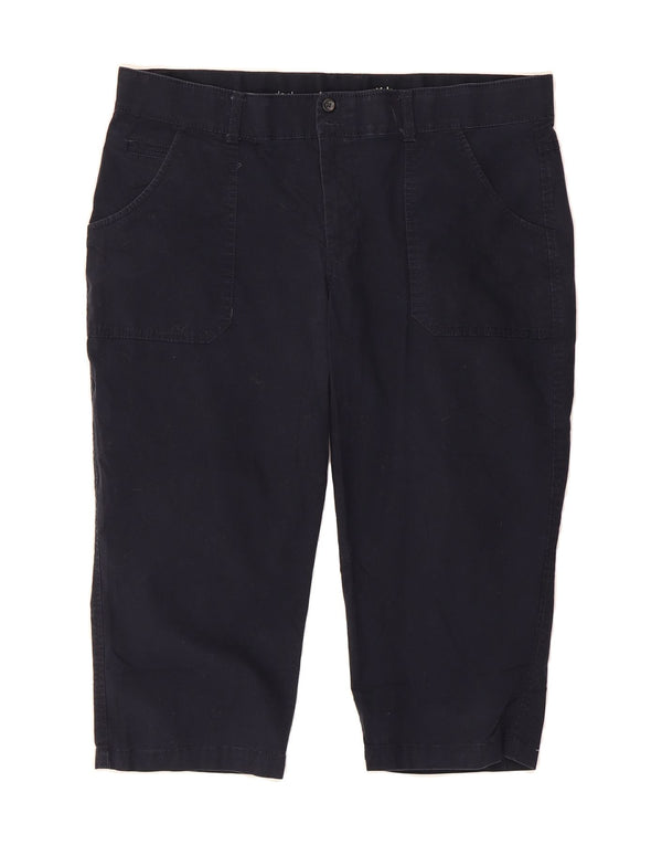 DOCKERS Womens Khakis Straight Capri Trousers W39 L19 Navy Blue