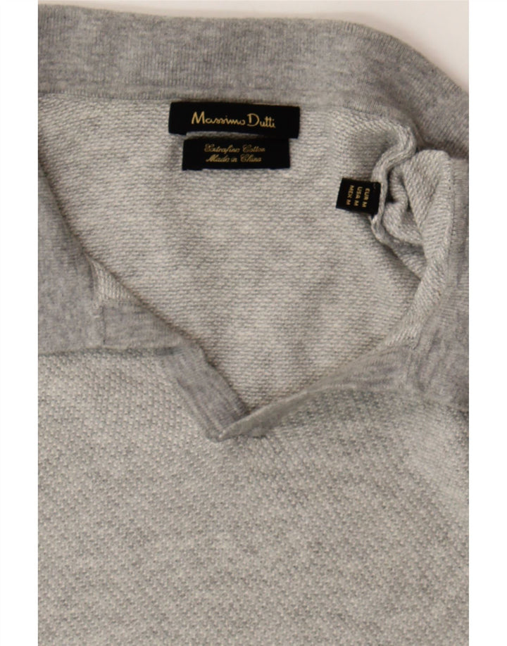 MASSIMO DUTTI Womens Polo Neck Jumper Sweater EU 40 Medium Grey Vintage Massimo Dutti and Second-Hand Massimo Dutti from Messina Hembry 