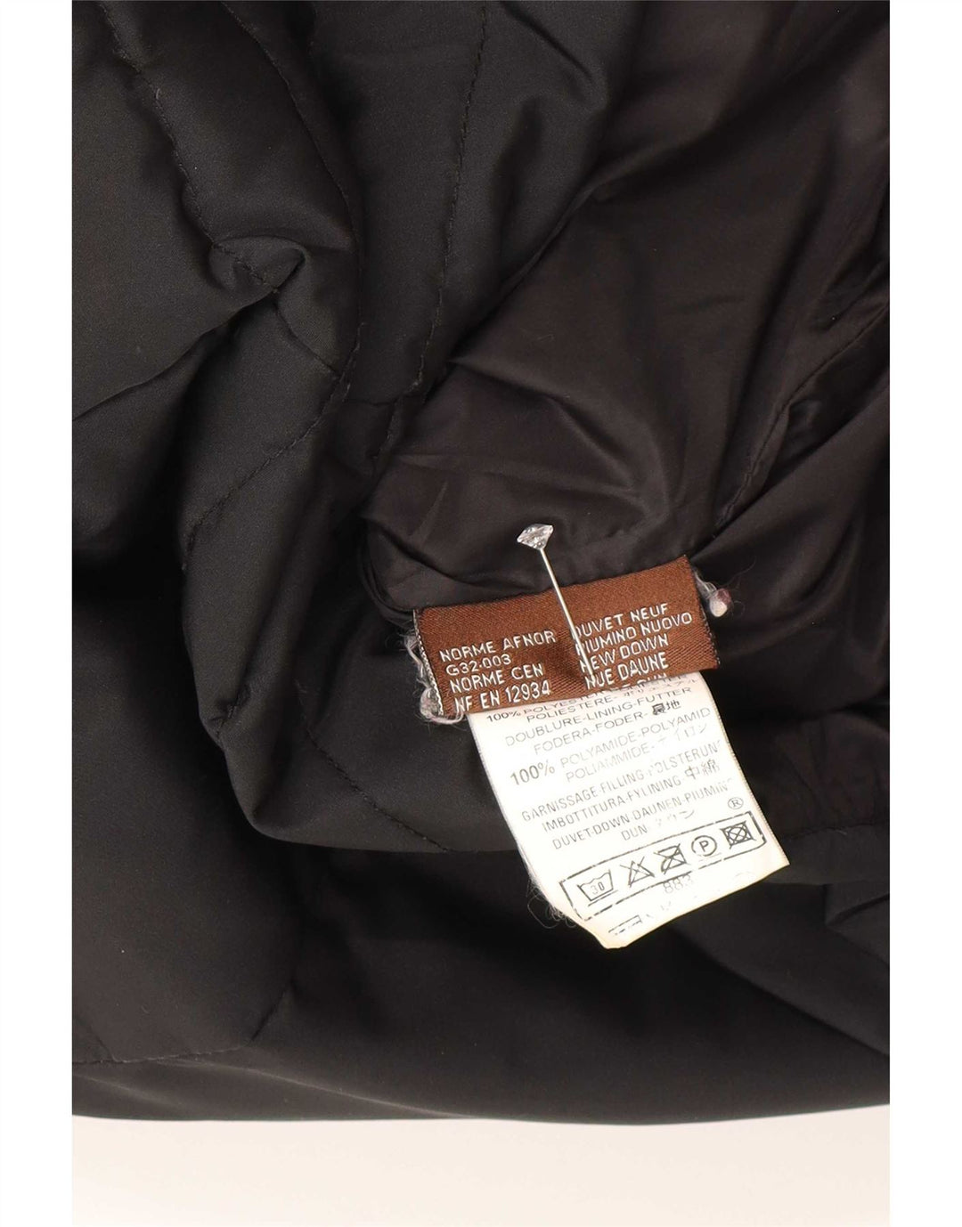 Moncler Womens Hooded Padded Jacket Size 2 Medium Black Polyester