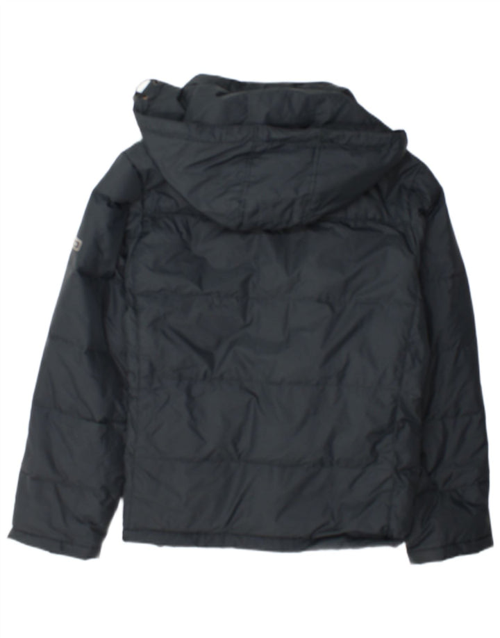 Champion Mens Hooded Padded Jacket UK 38 Medium Grey Polyamide