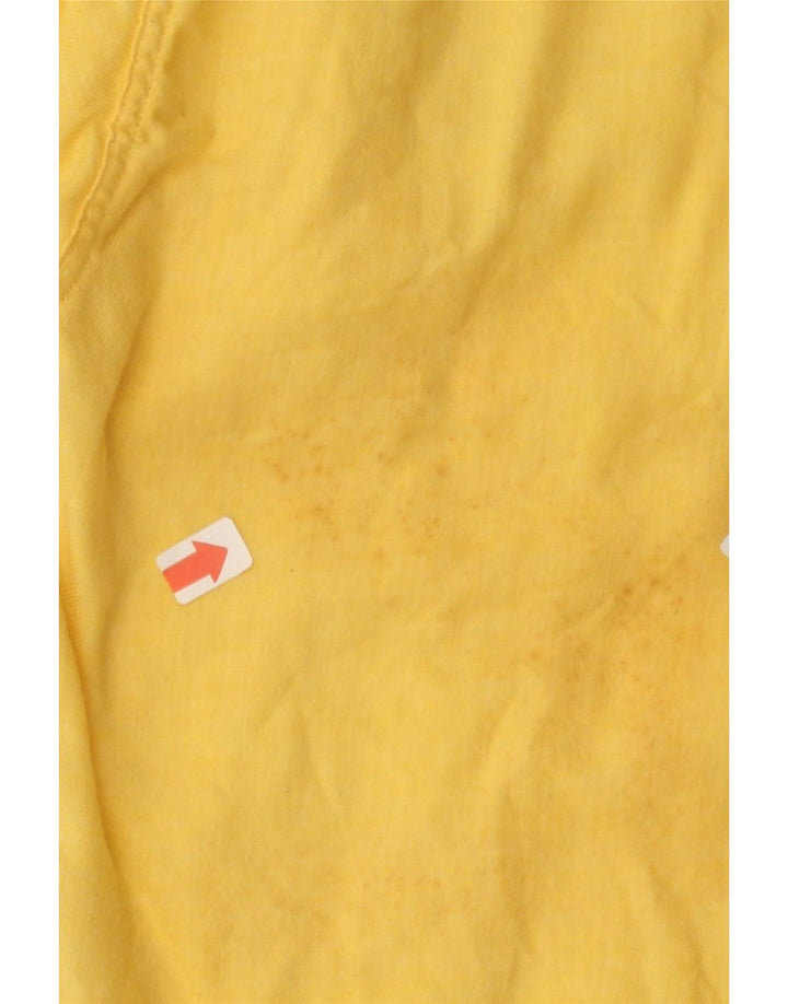 PENNY BLACK Womens Longline Oversized Shirt UK 12 Medium Yellow Wool Vintage Penny Black and Second-Hand Penny Black from Messina Hembry 