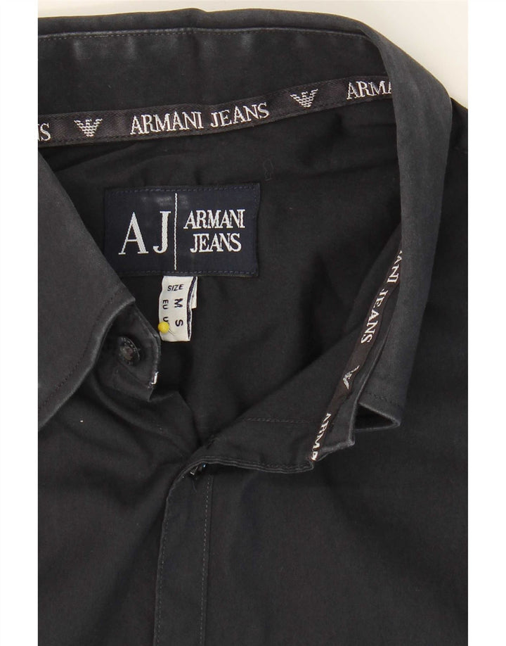 Cămașă pentru bărbați Armani Jeans Bumbac Mediu Bleumarin