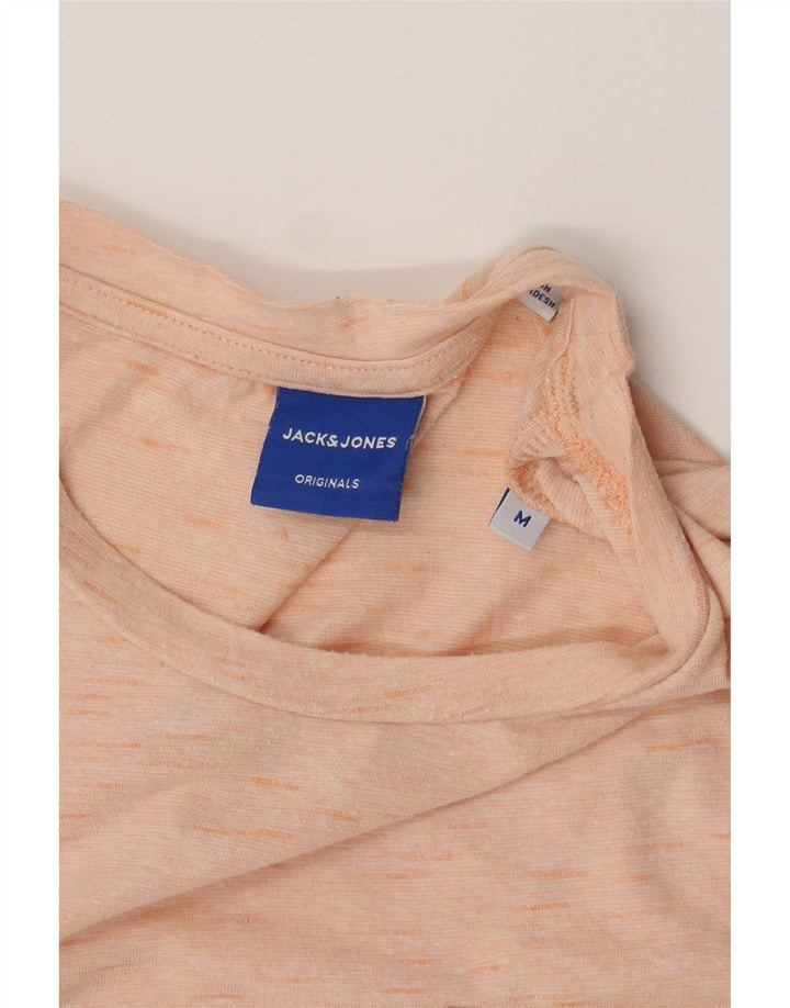 JACK & JONES Mens T-Shirt Top Medium Orange Flecked Cotton Vintage Jack & Jones and Second-Hand Jack & Jones from Messina Hembry 