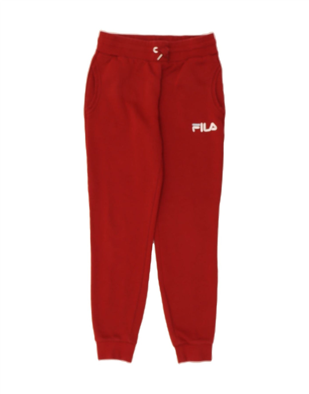 FILA Womens Tracksuit Trousers Joggers UK 10 Small  Red Polyester Vintage Fila and Second-Hand Fila from Messina Hembry 