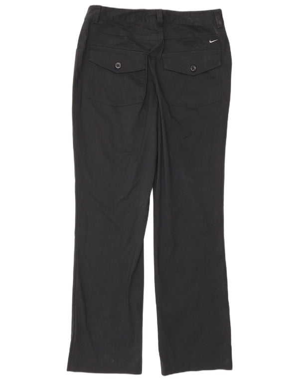 Spodnie damskie Nike Straight Casual UK 10 Small W32 L30 Czarna bawełna