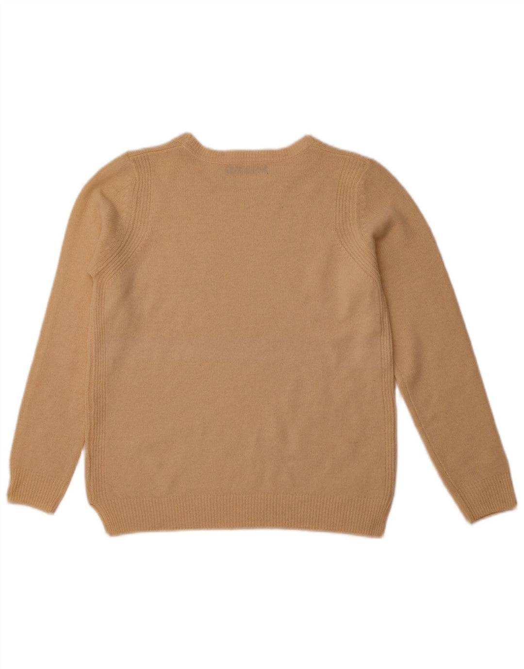 MARKS & SPENCER Dame Boat Neck Jumper Sweater UK 14 Medium Beige