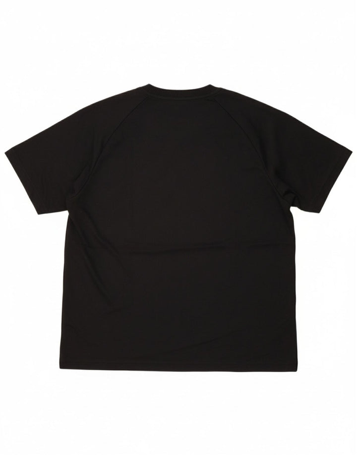 ADIDAS Mens T-Shirt Top Large Black Polyester