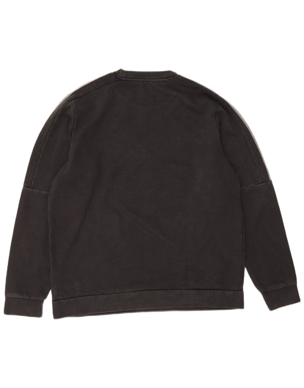 Adidas Mens Sweatshirt Jumper Large Black Cotton