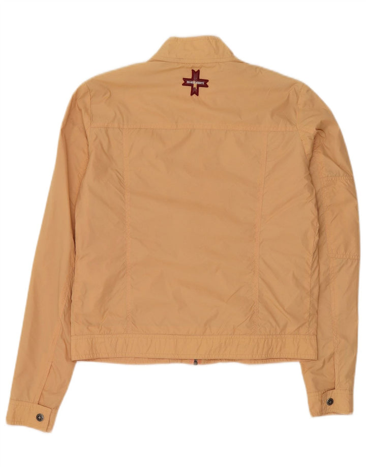 Zu Elements Womens Crop Bomber Jacket UK 10 Small Beige Polyamid