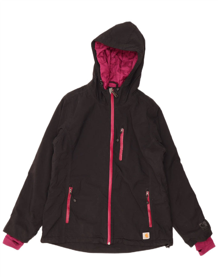 Carhartt vindjakkejakke med hætte til kvinder US 8/10 Medium Black Polyester