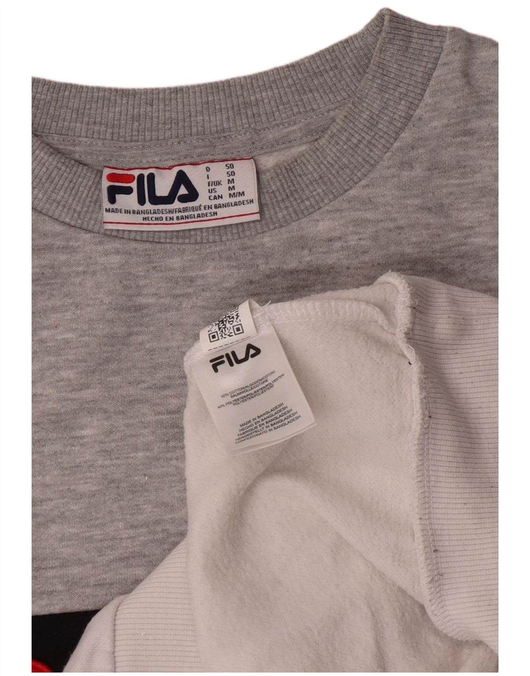 Fila Mens Graphic Sweatshirt Jumper Medium Multicoloured Colourblock Cotton