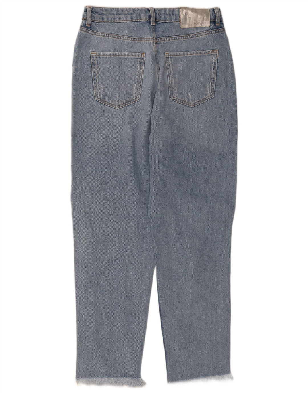 ZARA Womens Distressed Tapered Jeans EU 40 Medium W30 L27 Blue
