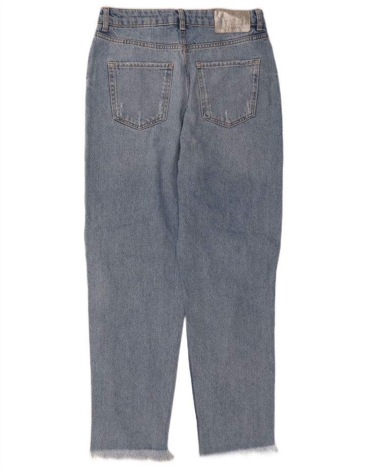 ZARA Womens Distressed Tapered Jeans EU 40 Medium W30 L27 Blue