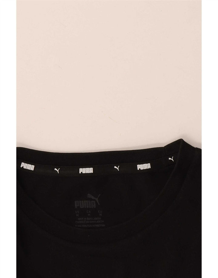 Puma Mens Graphic T-Shirt Top Medium Black