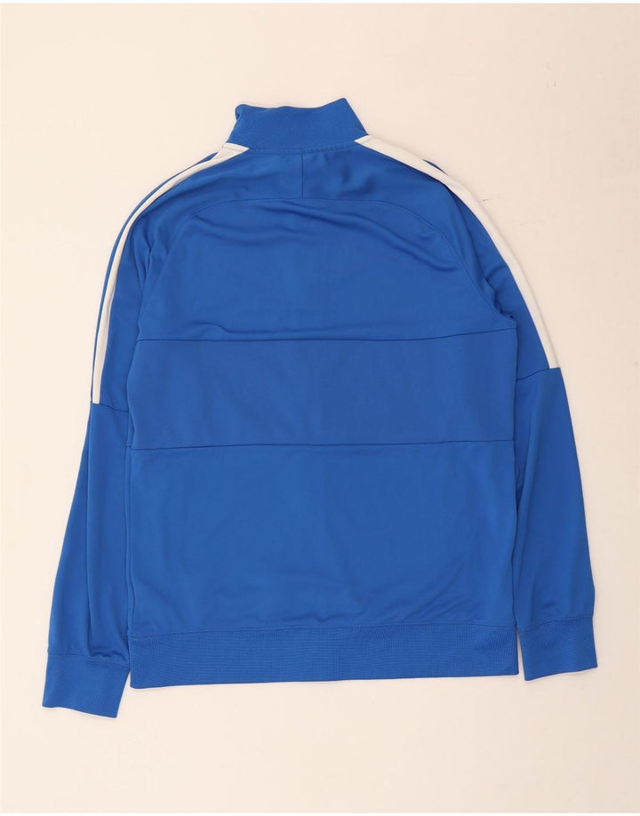 Nike Mens Dri Fit Tracksuit Top Jacket Large Blue Colourblock Polyester
