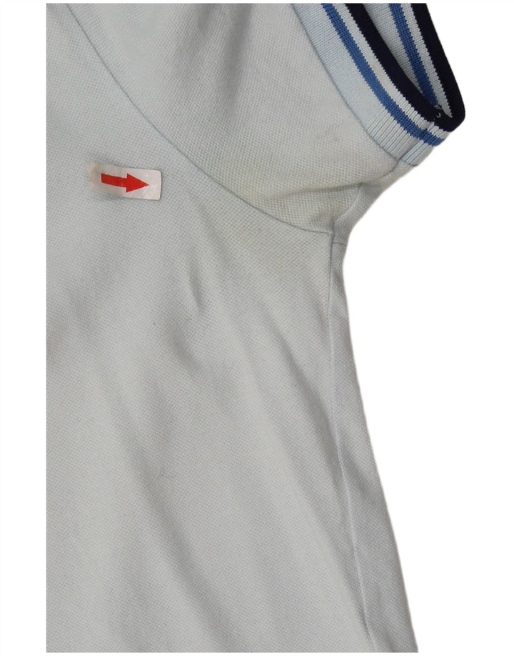 FRED PERRY Mens Light and Stretch Polo Shirt Small Blue Cotton