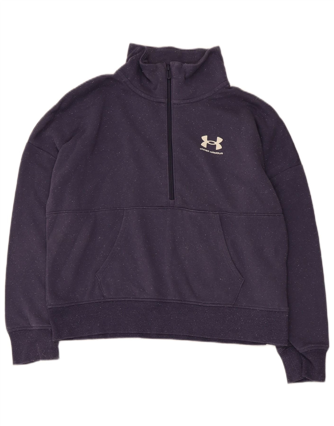 Under Armour Womens Oversized Sweatshirt Jumper UK 10 Small Navy Blue