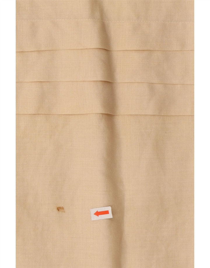 VINTAGE Womens Blouse Top UK 16 Large Beige Vintage Vintage and Second-Hand Vintage from Messina Hembry 