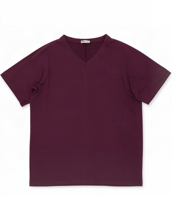 Tricou supradimensionat pentru femei Zara UK 20 2XL Violet