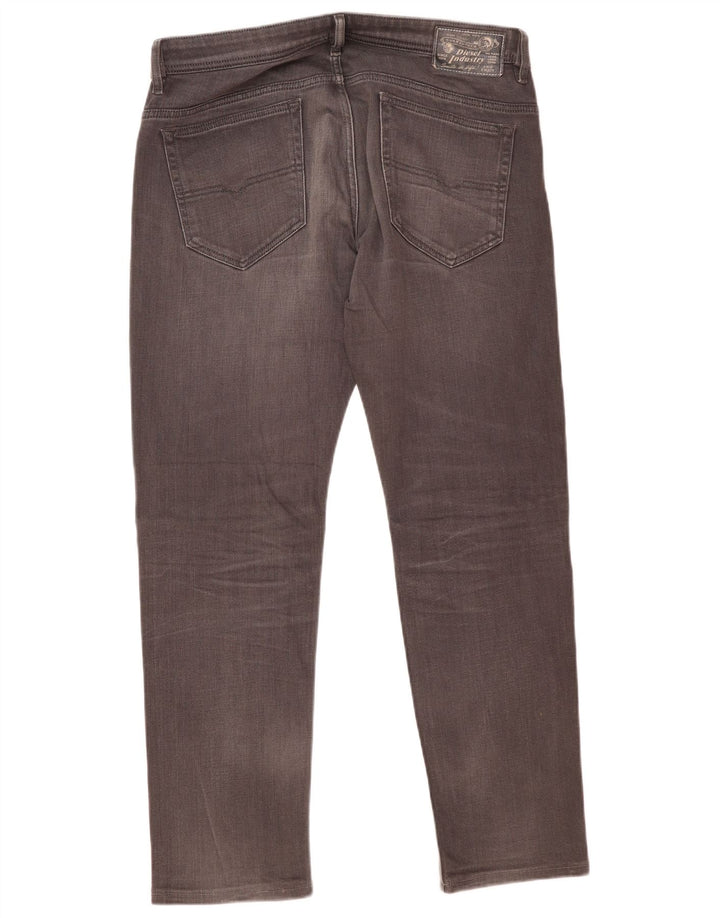 Diesel Mens Slim Jeans W34 L30 Grey Cotton